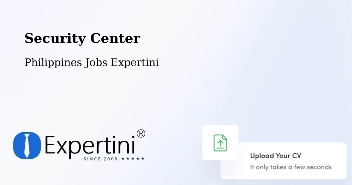 Security Center - Philippines Jobs Expertini